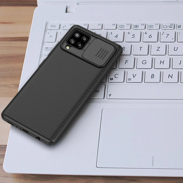 Nillkin CamShield Pro Case pancerne etui pokrowiec osłona na aparat kamerę Samsung Galaxy A42 5G czarny