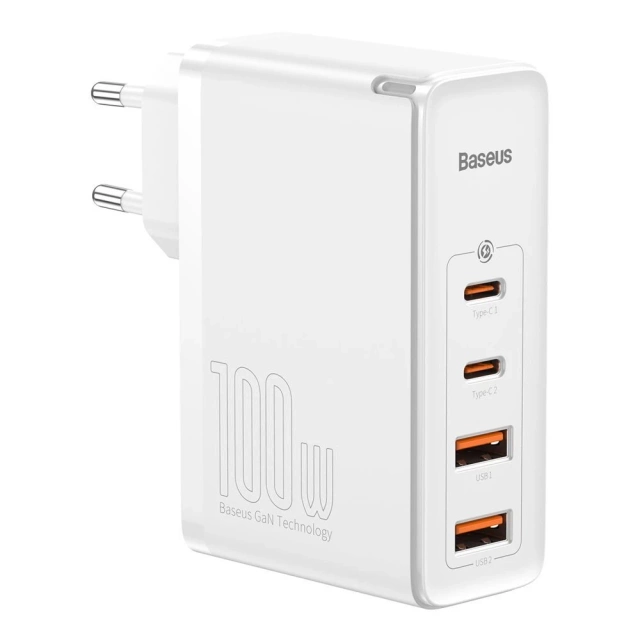 Baseus GaN2 Pro Schnellladegerät 100W USB / USB Type C Quick Charge 4 Power Delivery weiß (CCGAN2P-L02)