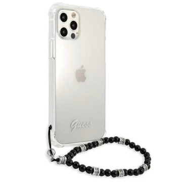 Guess GUHCP12MKPSBK iPhone 12/12 Pro 6,1" Transparente Hardcase Black Pearl