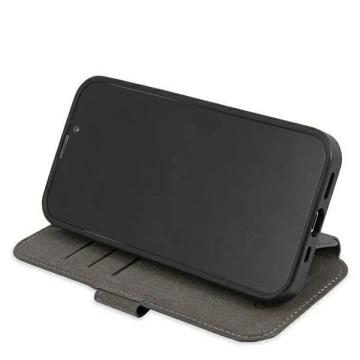 Etui Guess GUBKP13L4GMGGR für Apple iPhone 13 Pro / 13 6,1" Szary/Grey Book 4G Big Metal Logo