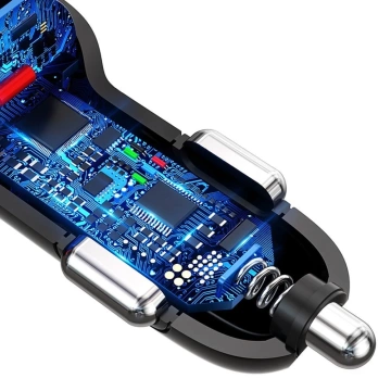 Dudao Autoladegerät Quick Charge Quick Charge 3.0 QC3.0 2.4A 18W 3x USB weiß (R7S weiß)