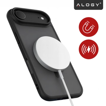 Alogy 3-in-1 Case Pack™ – Schwarze MagSafe Hybrid-Hülle mit 2 Displayschutzfolien aus gehärtetem Glas für Apple iPhone 17 Air