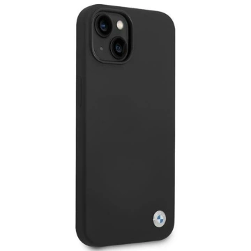 Etui na telefon BMW BMHCP14MSILBK do Apple iPhone 14 Plus 6,7" czarny/black Silicone Metal Logo