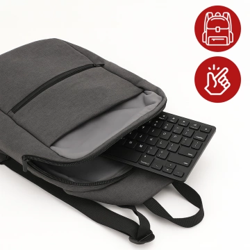 Drahtlose Bluetooth BT 3.0-Tastatur, universell für iPad iMac iOS Android Windows Slim Schwarz
