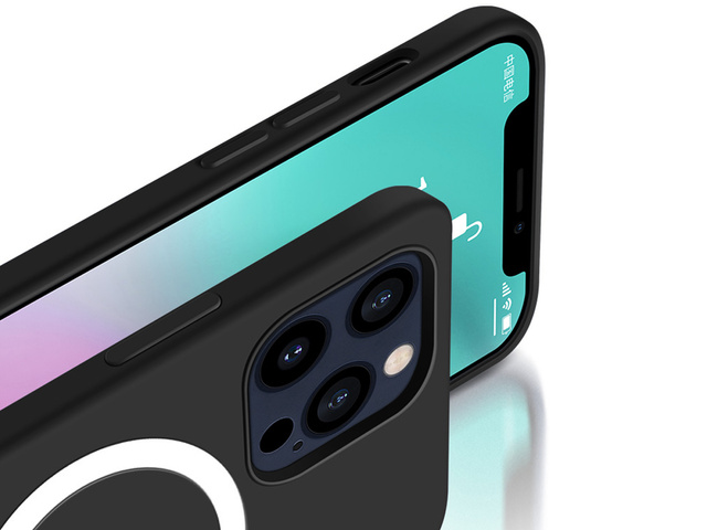 Etui do Mag Safe Alogy do ładowarek Qi do iPhone 12 Pro Max Czarne