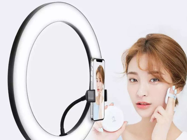 Lampa pierścieniowa ze statywem Alogy do zdjęć makijażu