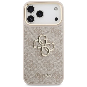 Etui Guess 4G Big Classic Logo Big Strap Metal Buttons do iPhone 17 Pro Max Różowy