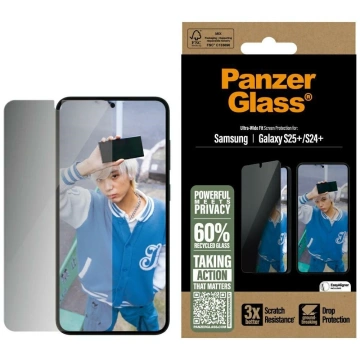 Szkło hartowane do Samsung Galaxy S25+ PanzerGlass Ultra-Wide Fit Privacy