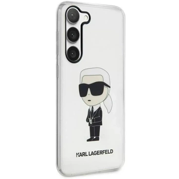 Schutzhülle Karl Lagerfeld KLHCS23SHNIKTCT für Samsung Galaxy S23 S911 transparente Hardcase Ikonik Karl Lagerfeld