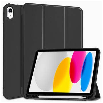 Etui ochronne Alogy Book Cover Pencil Case obudowa z miejscem na rysik do Apple iPad 11gen 11 2025 / 10gen 10.9 2022 Czarne + Szkło