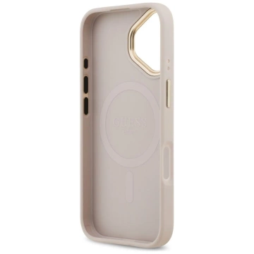 Etui Guess 4G Stripe MagSafe do iPhone 17 Różowy