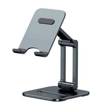 Baseus Desktop Biaxial Faltbarer Smartphone-Ständer aus Metall/Ständer grau (LUSZ000013)