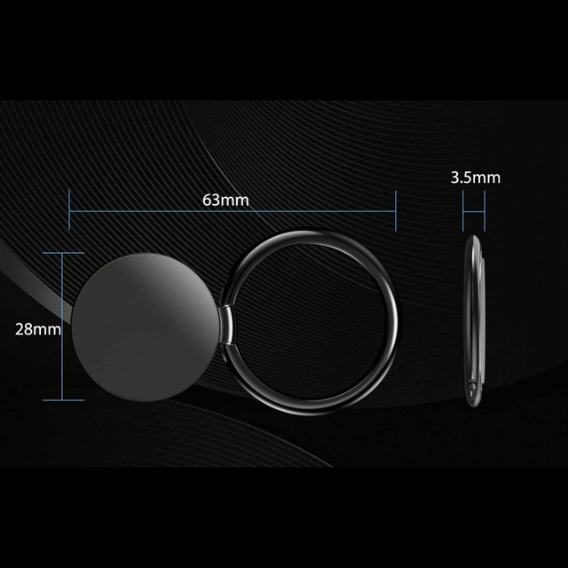 Uchwyt na telefon Magnetic Phone Ring Black