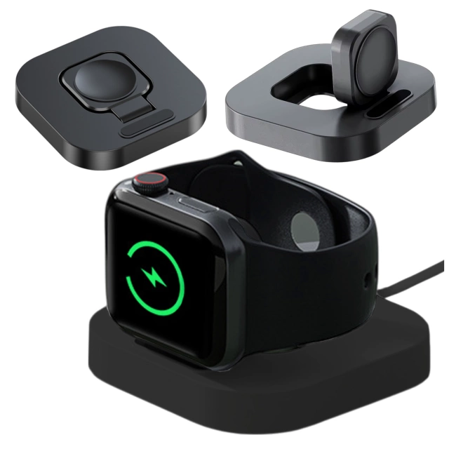 Mini ładowarka indukcyjna do ładowania Apple Watch USB Alogy Mini Stand Charger Czarna