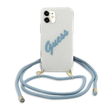Guess GUHCP12SCRTVSBL iPhone 12 mini 5,4" niebieski/blue Hardcase Script Vintage