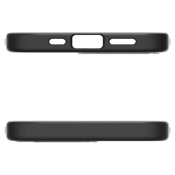 Etui für iPhone 16e Spigen Enzo Aramid Mag MagSafe Mattschwarz