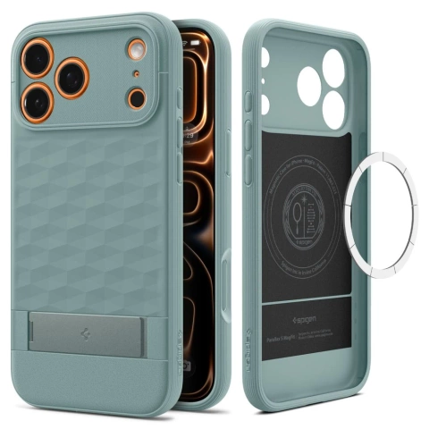 Etui Ochronne do iPhone 17 Pro Spigen Parallax ”S” MagSafe Sage Green