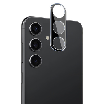 Glas für Samsung Galaxy S23 FE Kameraobjektiv 3D gehärteter Vollschutz des gesamten Objektivs schwarzes Glas