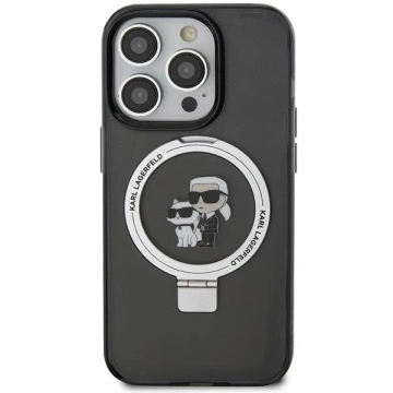 Etui Karl Lagerfeld KLHMP15XHMRSKCK iPhone 15 Pro Max 6,7" czarny/schwarz Hardcase Ring Stand Karl
