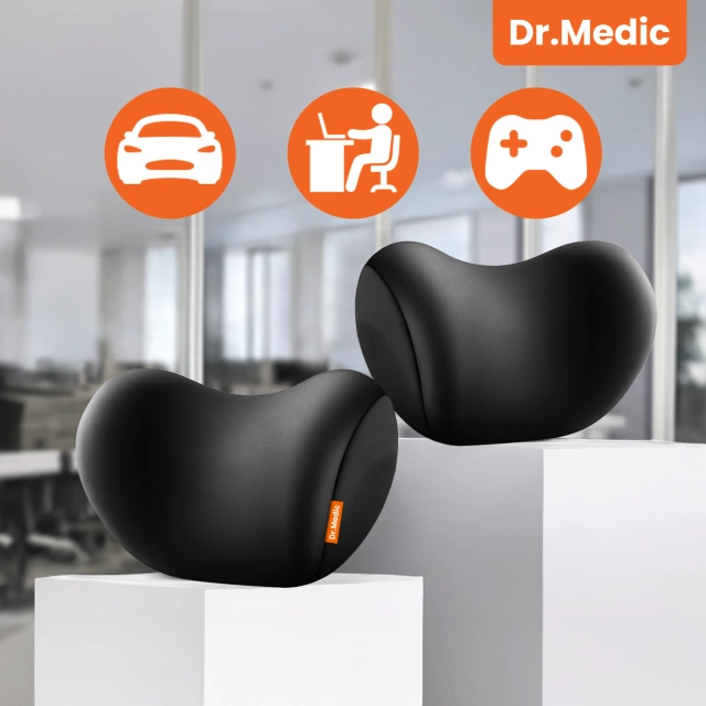 Poduszka do Samochodu pod Głowę Kark Szyję DR.MEDIC ComfortSupport™ Ergonomiczna poduszka na fotel zagłówek krzesło do auta dla kierowcy pasażera