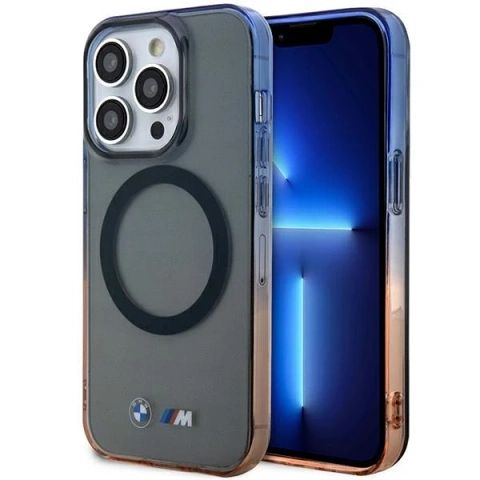 Etui BMW BMHMP14LHTGE do iPhone 14 Pro 6.1" hardcase Gradient Bumper MagSafe