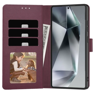 Etui für Samsung Galaxy S25 Ultra Tech-Protect Wallet Mulberry
