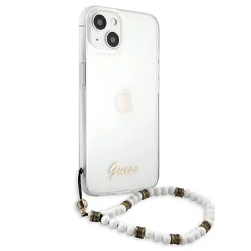 Guess GUHCP13MKPSWH iPhone 13 6,1" Transparente Hardcase White Pearl