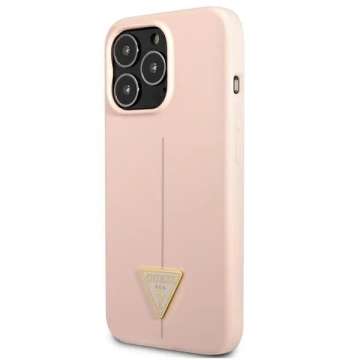 Guess GUHCP13LSLTGP iPhone 13 Pro / 13 6.1 "rosa / rosa Hardcase Silikondreieck