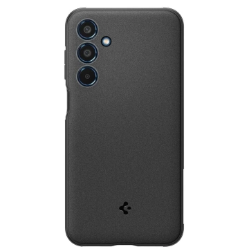 Hülle für Samsung Galaxy A35 5G Spigen Essential SandBlast Case Rückseite mattschwarz Mattschwarz