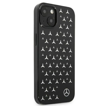 Mercedes MEHCP13SESPBK Schutzhülle für Apple iPhone 13 Mini 5.4" schwarz/schwarz Hardcase Silver Stars Pattern