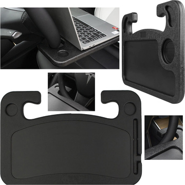 Auto-Organizer, Lenkrad-Tisch, Tablett-Halter, Laptop-Ständer, Getränke und Mahlzeiten, Alogy, Schwarz