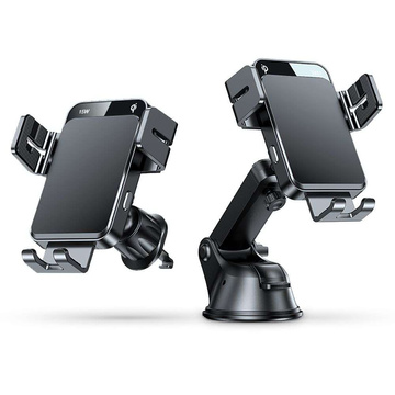 Joyroom JR-ZS219 Autohalterung mit 15 W Qi-Ladegerät für schwarzes Telefon