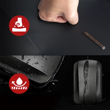 Hülle für Apple iPhone 16 Pro Max Alogy MagSafe Hybrid Matte Case Matte Cover mit Linsenschutz Schwarz