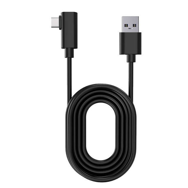 Kabel do okularów VR Alogy przewód USB do USB Type-C 5m do Oculus Link Quest 1 2 3 Czarny