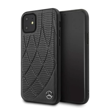 Etui ochronne Mercedes MEHCP12SDIQBK do Apple iPhone 12 Mini 5,4" czarny/black hardcase Bow Line