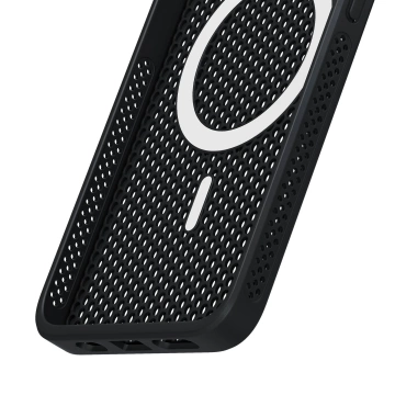 Etui für Samsung Galaxy S25 3mk COOLing MagCase MagSafe Schwarz