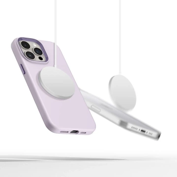 Etui do iPhone 15 Pro Max Tech-Protect Silicone Pure MagSafe Mauve