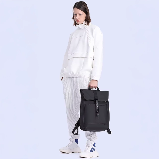 Plecak wodoodporny Bange na laptopa 15.6" miejski podróżny 43x30x18 cm do pracy samolotu męski damski Czarny