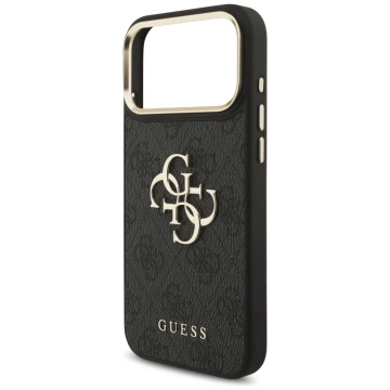 Etui Guess 4G Big Classic Logo Big Strap Metal Buttons do iPhone 17 Pro Max Czarny