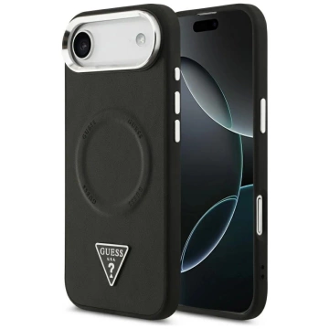 Etui Guess Triangle Logo MagSafe na iPhone 17 Air - Czarne