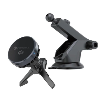 Uchwyt Samochodowy z Ładowarką Indukcyjną Forcell Cool Mag Qi2 MagSafe 15W