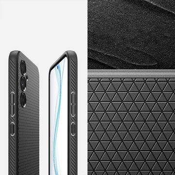 Spigen Liquid Air Phone Case Gepanzerte Hülle für Samsung Galaxy A54 5G Mattschwarzes Glas