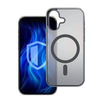 Schutzhülle für Apple iPhone 16 Plus 3mk Frosty MagCase Schwarz