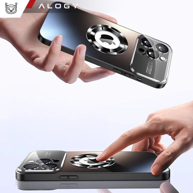 Etui do Apple iPhone 16 Pro Max obudowa Alogy MagSafe LuxeShield™ Case z ochroną obiektywów do MagSafe Graphite Black