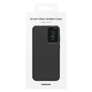 Etui Samsung Smart View Wallet EF-ZA356CBEGWW z klapką do Samsung Galaxy A35 - czarne