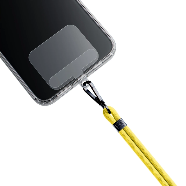 Uniwersalna smyczka do smartfona 3mk EasyClip Yellow (black)