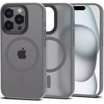 Etui do iPhone 15 Pro obudowa Mag Safe Case pokrowiec plecki na telefon MagMat matowe szare