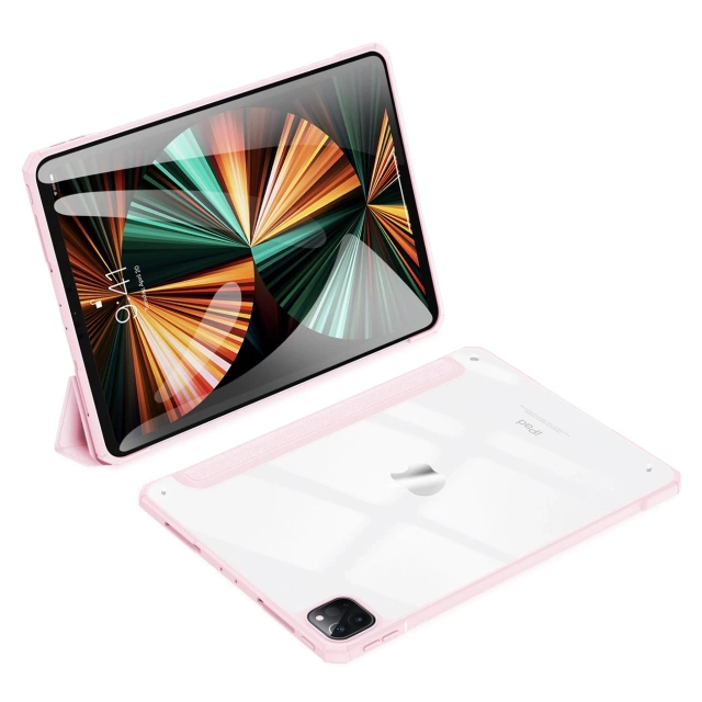 Dux Ducis Copa etui do iPad Pro 12.9 2020 / 2021 / 2022 / iPad Air 13 2024 pokrowiec smart cover z podstawką różowy