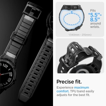 Etui Spigen Rugged Armor „Pro“ für Samsung Galaxy Watch 6 Classic (47 mm) schwarz
