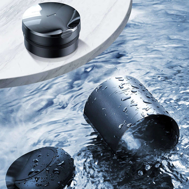 Popielniczka samochodowa Baseus Car Ashtray z diodą LED Czarna